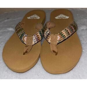 Roxy Women’s Porto Raffia II Sandals sz 6